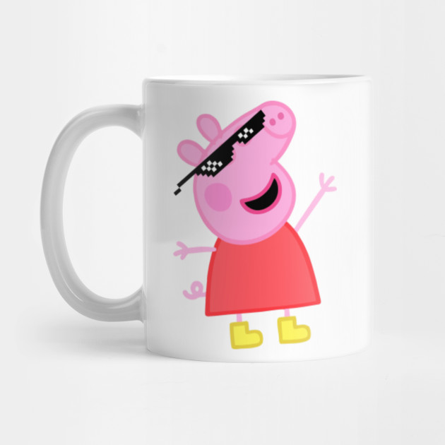 Peppa Deal with it - Peppa Pig Meme - Mug | TeePublic